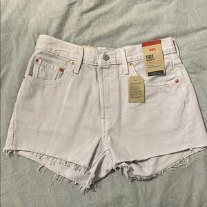 Levi's Women's Lilac 501 Shorts